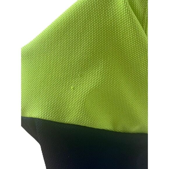 Womens Sugoi Lime Green Sleeveless Cropped Cycling Zip Up Jersey Size Medium - Picture 4 of 4